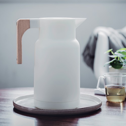 1 Liter white thermal jug